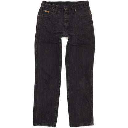 Wrangler Men Black Straight Regular Jeans W32 L32