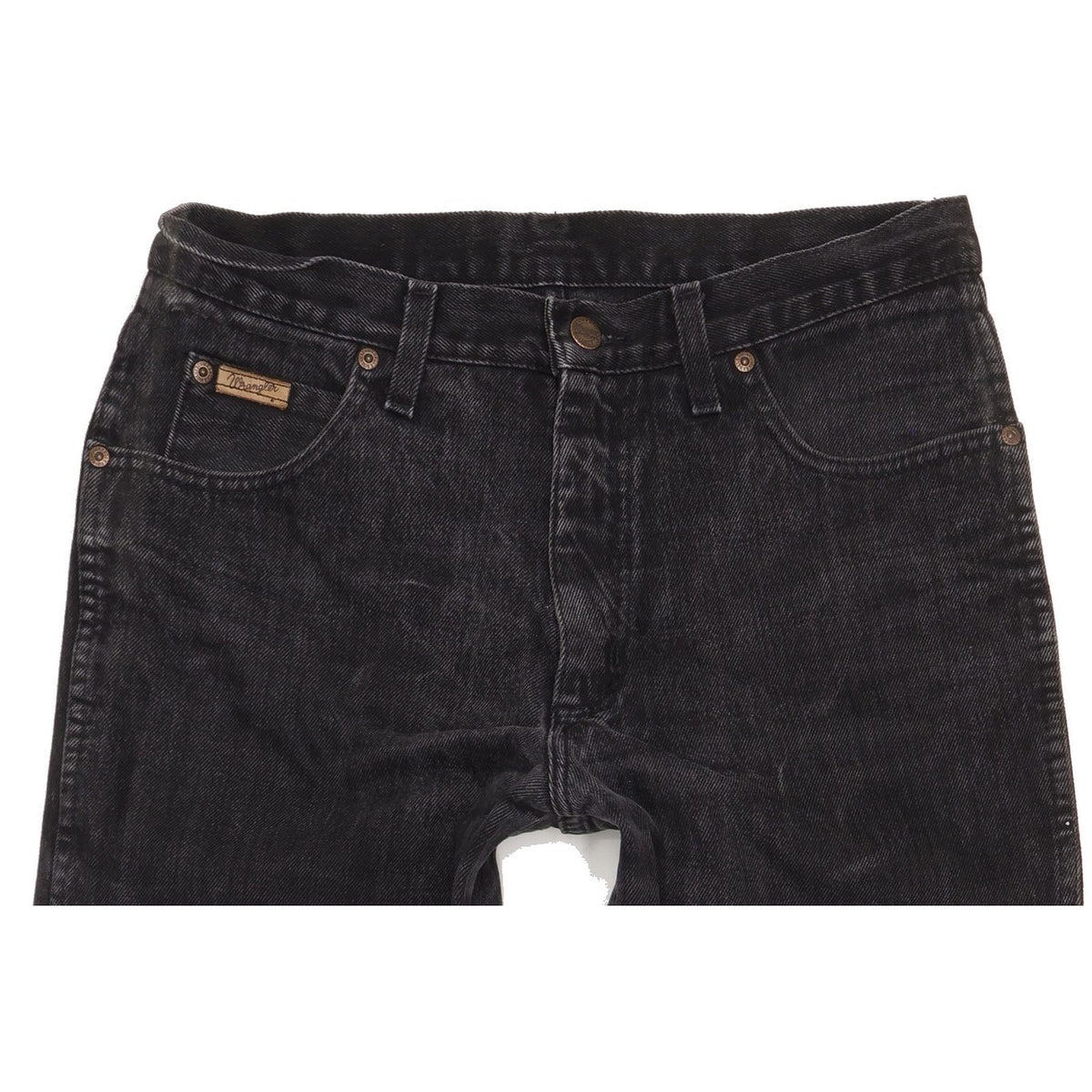 Wrangler Men Black Straight Regular Jeans W32 L32