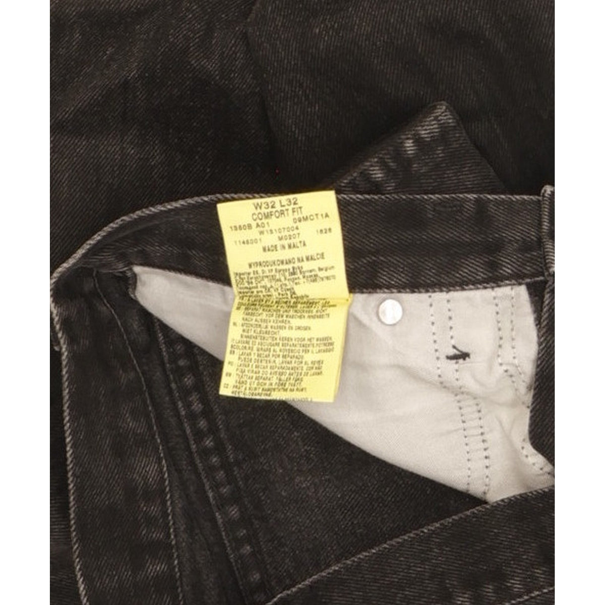 Wrangler Men Black Straight Regular Jeans W32 L32