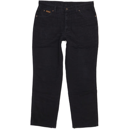 Wrangler Men Black Straight Regular Jeans W34 L29