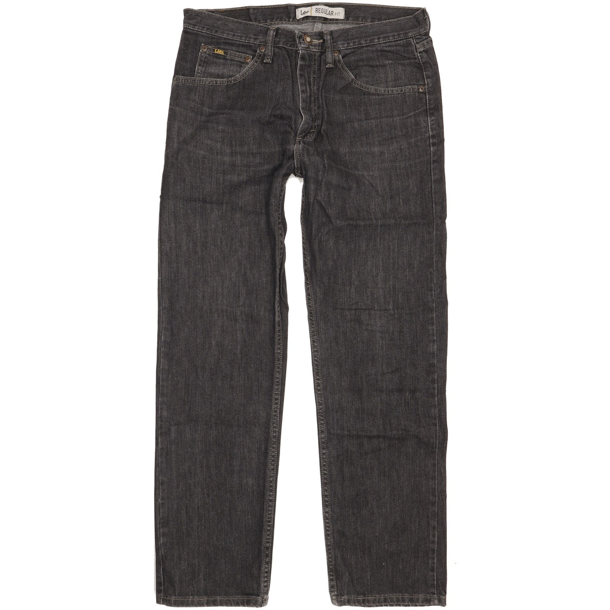 Lee Men Black Straight Regular Jeans W33 L30