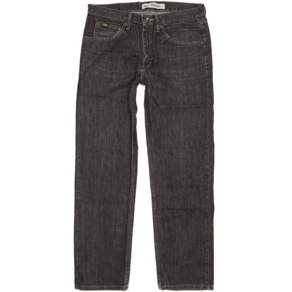 Lee Men Black Straight Regular Jeans W33 L30