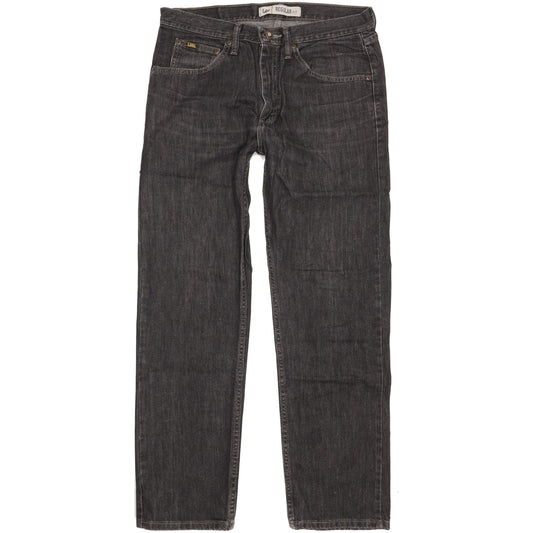 Lee Men Black Straight Regular Jeans W33 L30