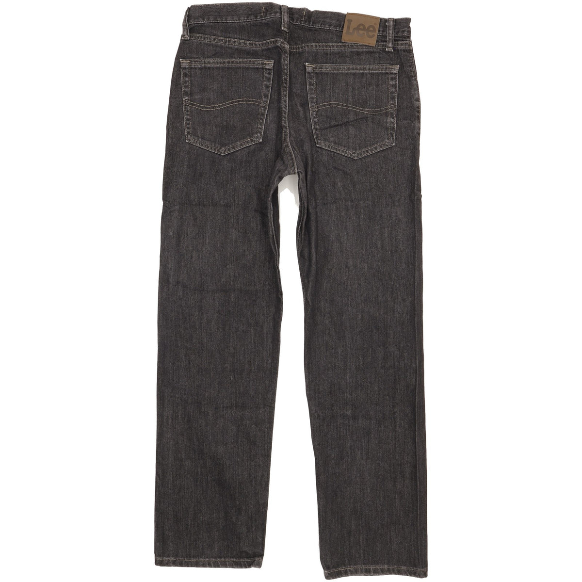 Lee Men Black Straight Regular Jeans W33 L30