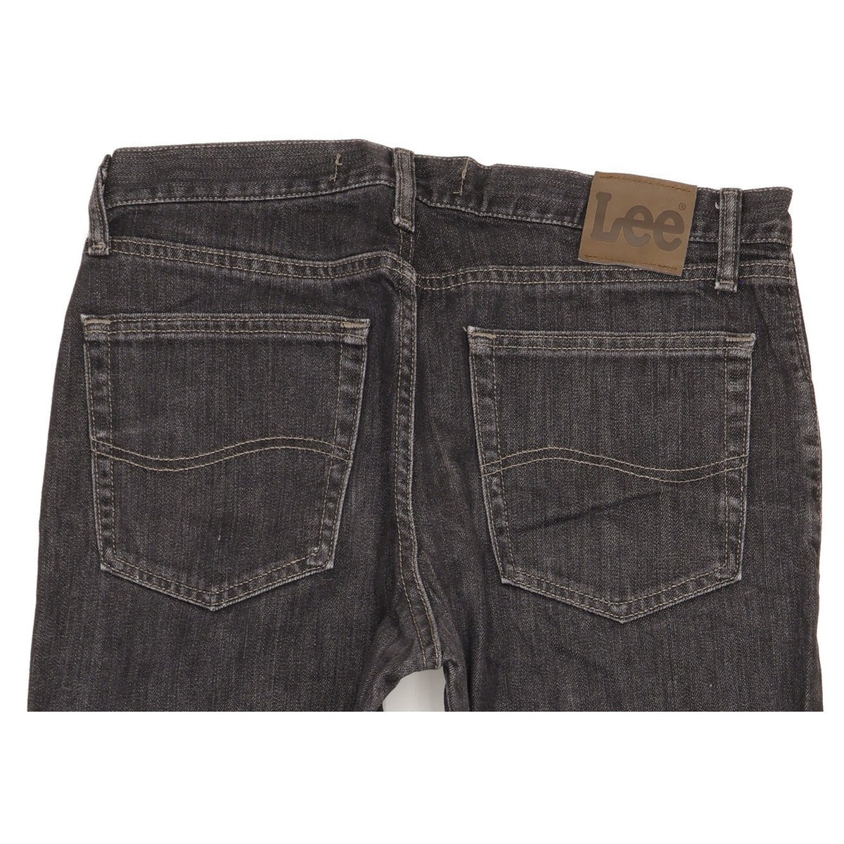 Lee Men Black Straight Regular Jeans W33 L30