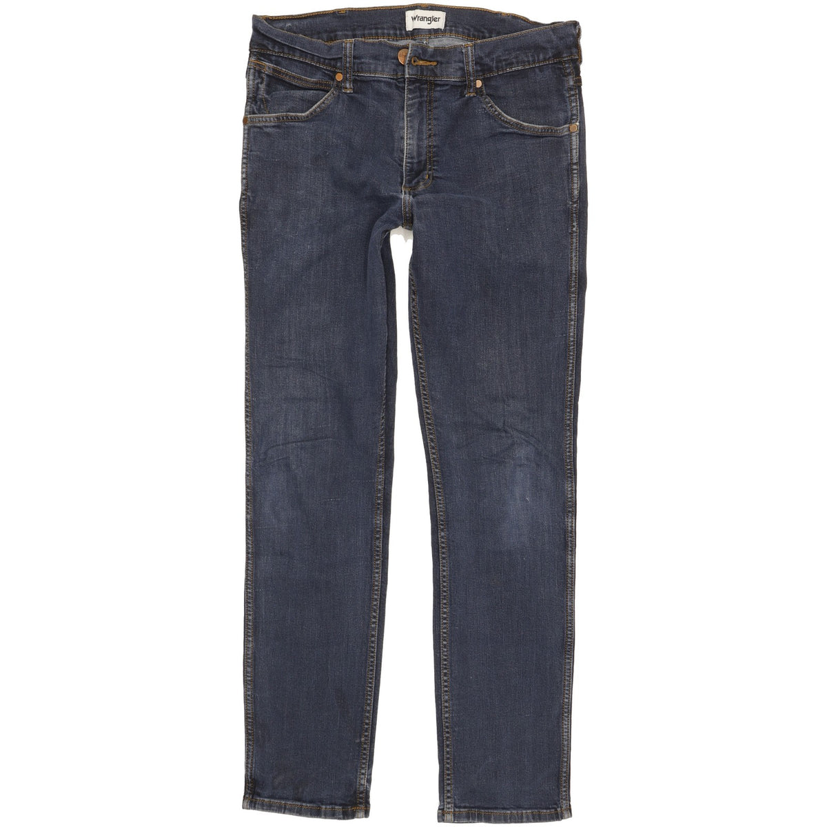 Wrangler Greensboro Men Blue Straight Regular Stretch Jeans W32 L32