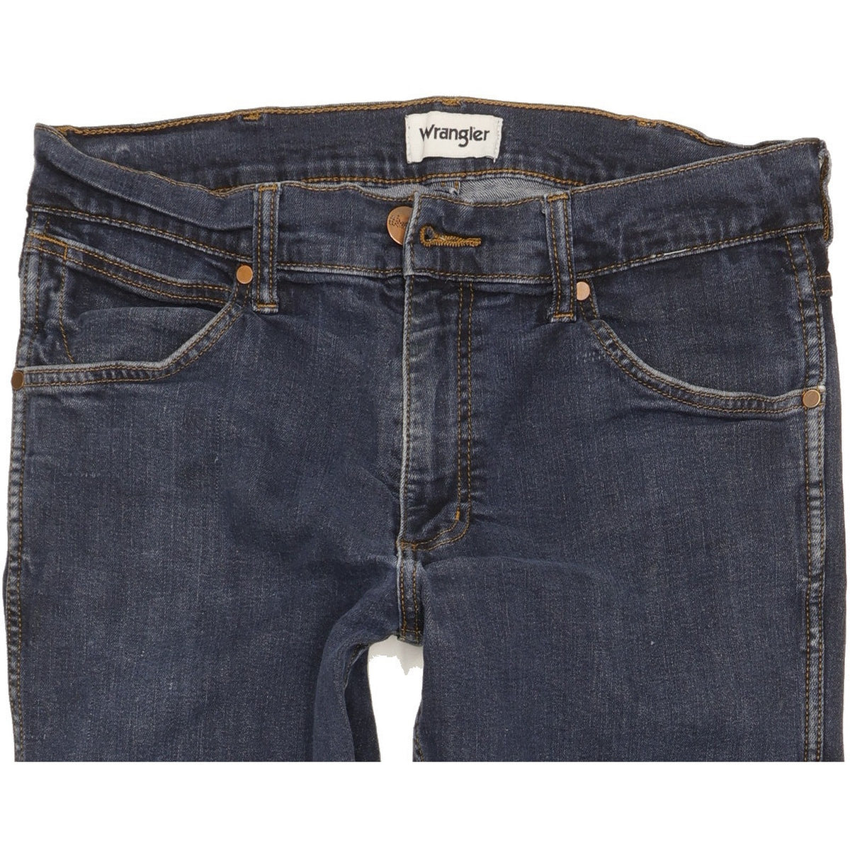 Wrangler Greensboro Men Blue Straight Regular Stretch Jeans W32 L32