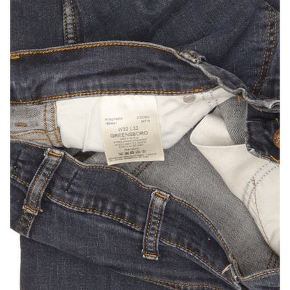 Wrangler Greensboro Men Blue Straight Regular Stretch Jeans W32 L32