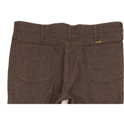 Wrangler Men Brown Straight Regular Trousers W36 L26