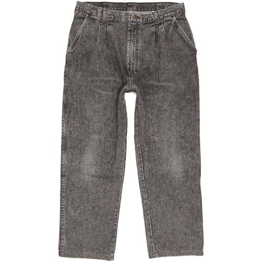 Wrangler Men Grey Straight Loose Jeans W36 L28
