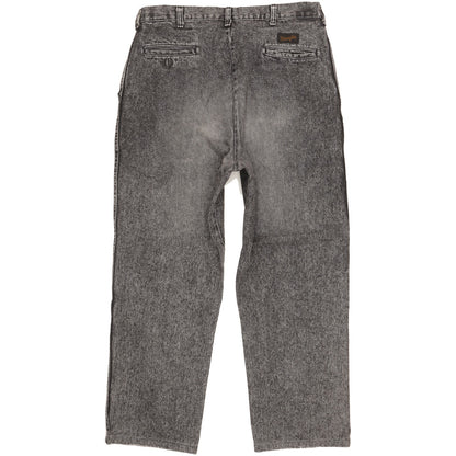 Wrangler Men Grey Straight Loose Jeans W36 L28