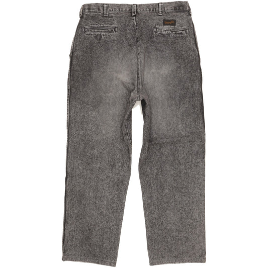 Wrangler Men Grey Straight Loose Jeans W36 L28