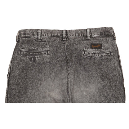 Wrangler Men Grey Straight Loose Jeans W36 L28