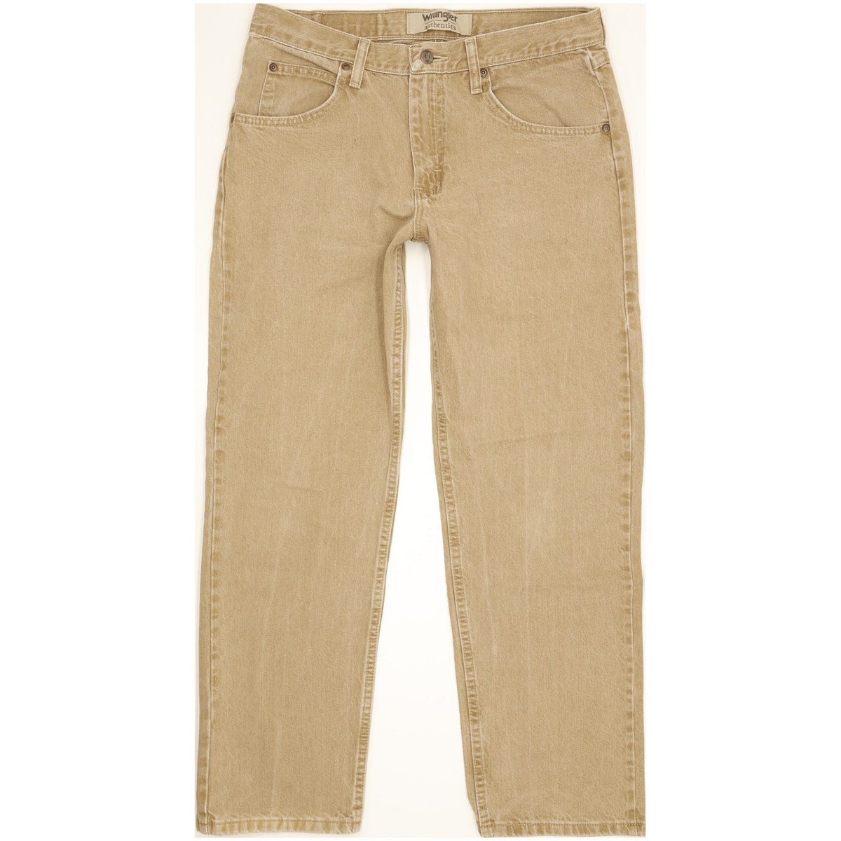 Wrangler Men Beige Straight Regular Jeans W32 L29