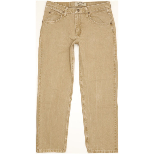Wrangler Men Beige Straight Regular Jeans W32 L29