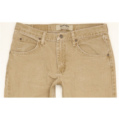 Wrangler Men Beige Straight Regular Jeans W32 L29