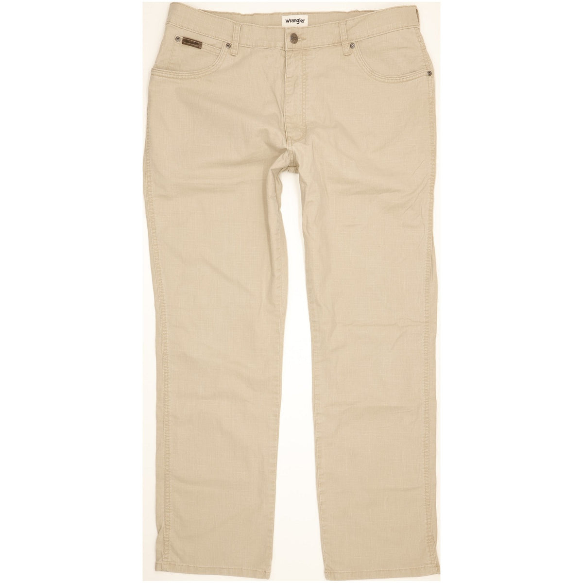 Wrangler Texas Men Beige Straight Regular Stretch Jeans W38 L31