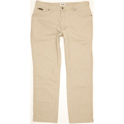 Wrangler Texas Men Beige Straight Regular Stretch Jeans W38 L31