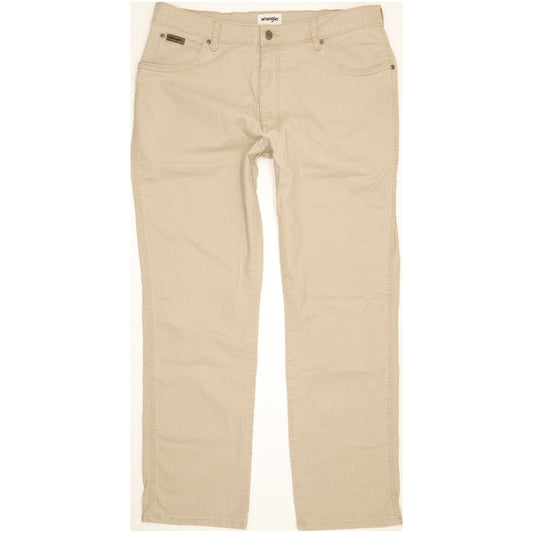 Wrangler Texas Men Beige Straight Regular Stretch Jeans W38 L31