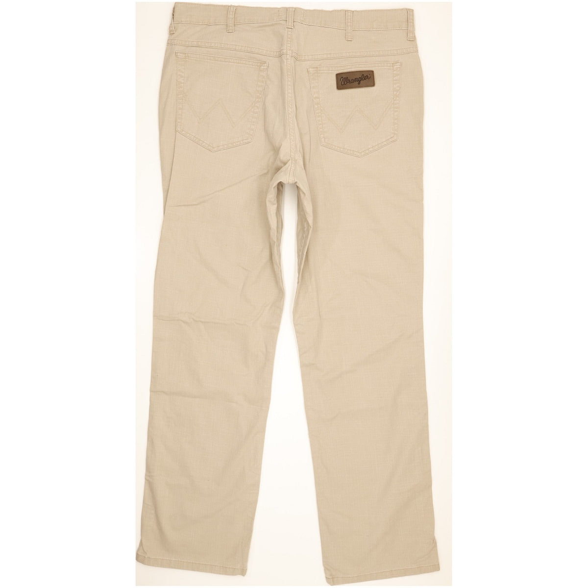 Wrangler Texas Men Beige Straight Regular Stretch Jeans W38 L31