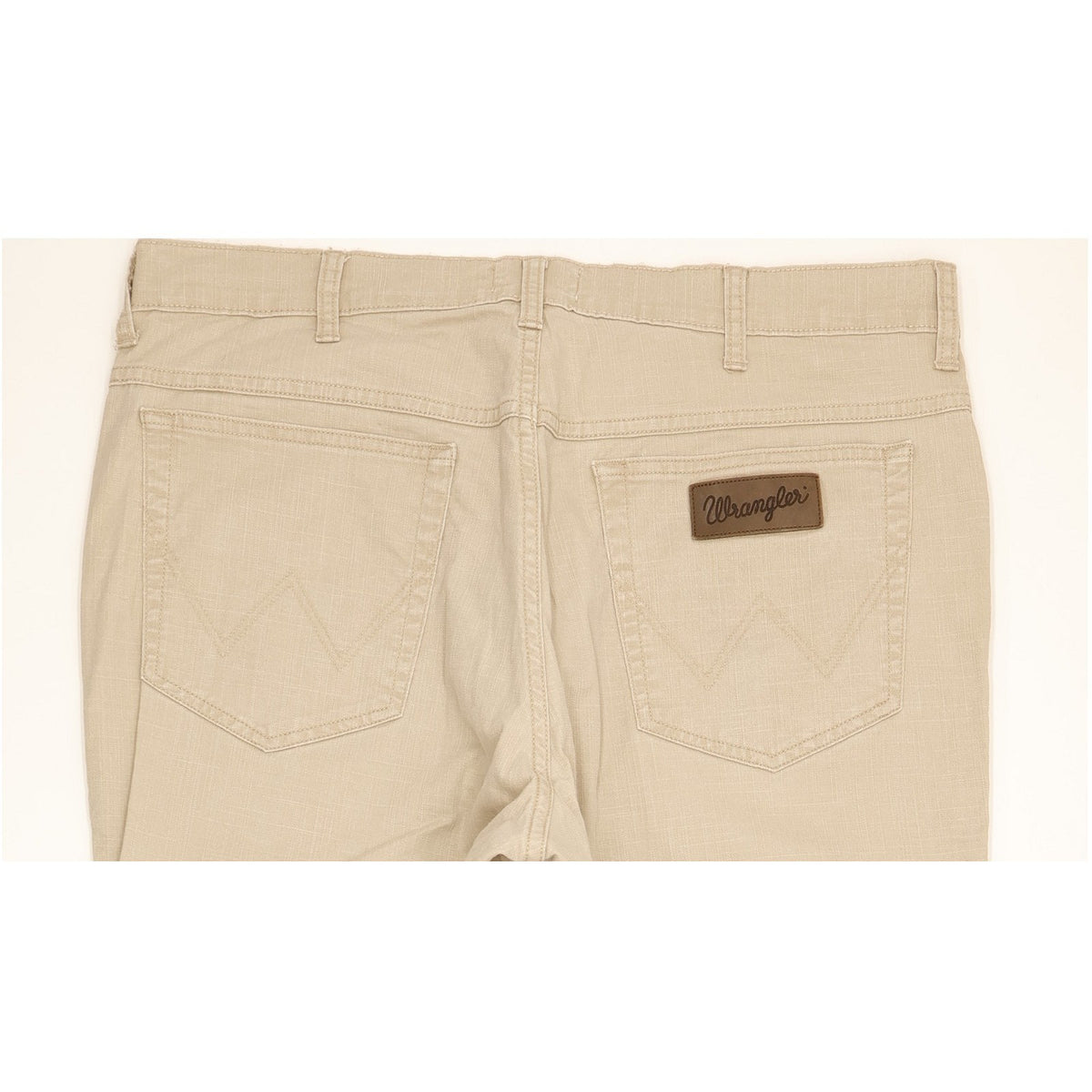 Wrangler Texas Men Beige Straight Regular Stretch Jeans W38 L31