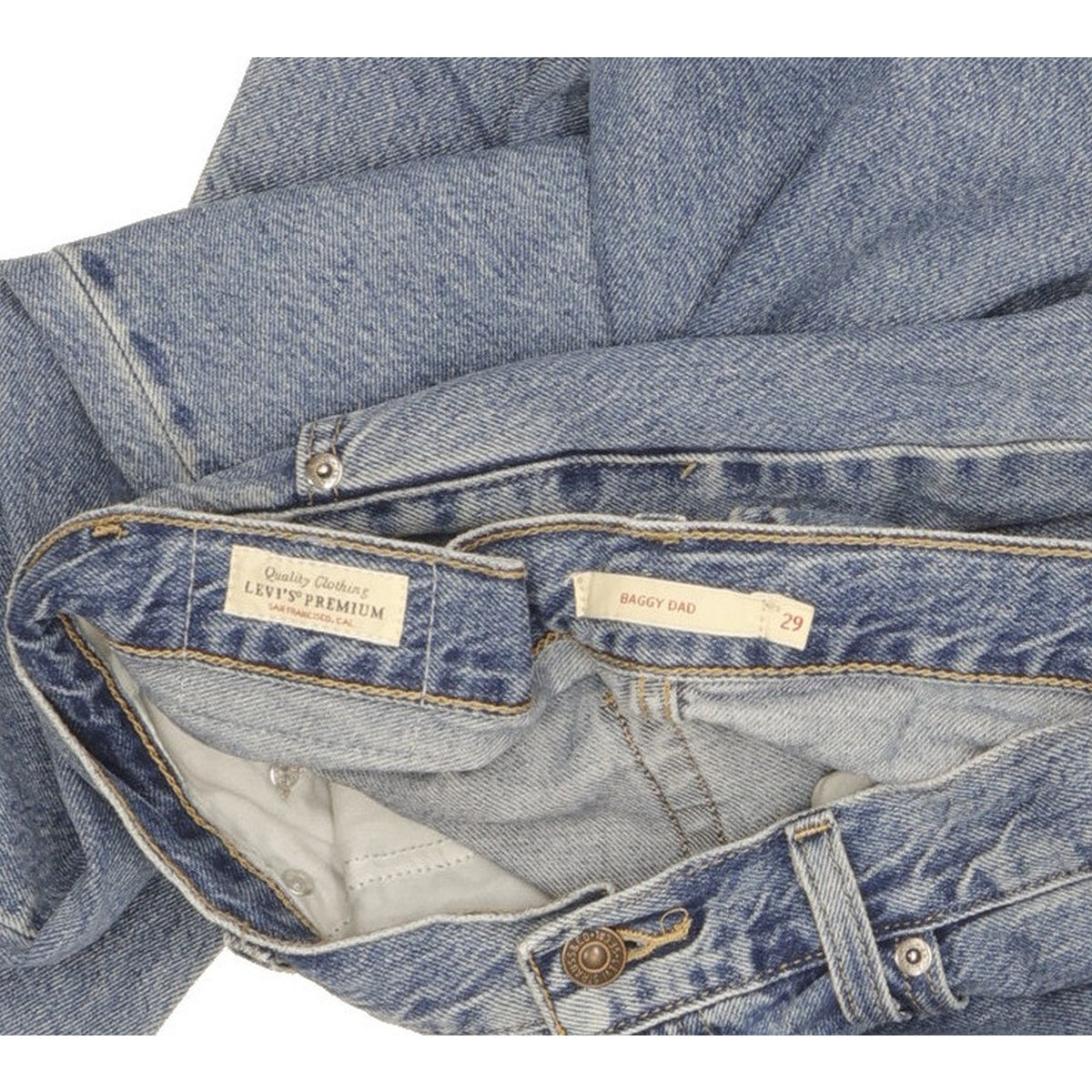 Levi's Baggy Men Blue Straight Loose Jeans W29 L31