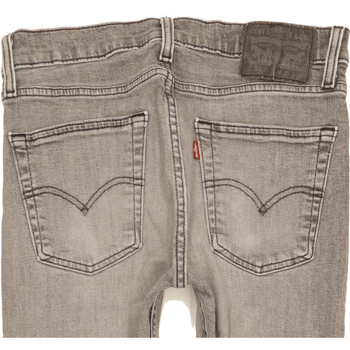 Levi's 510 Men Grey Skinny Slim Stretch Jeans W29 L31
