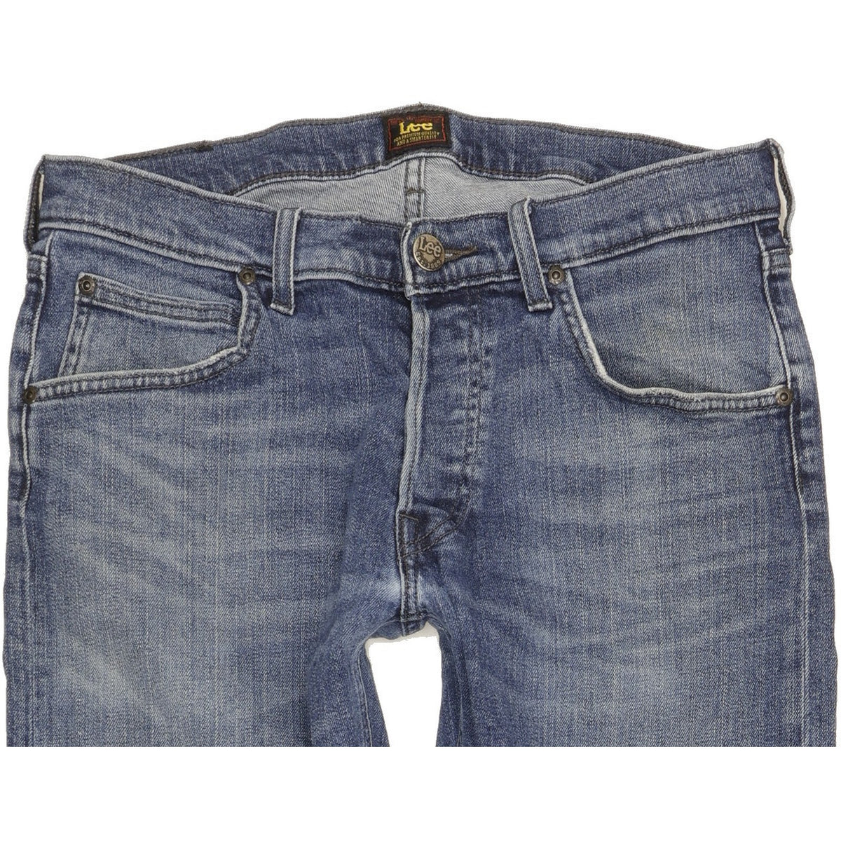 Lee Daren Men Blue Straight Slim Stretch Jeans W31 L32