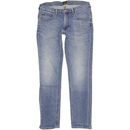 Lee Daren Men Blue Straight Slim Stretch Jeans W34 L34