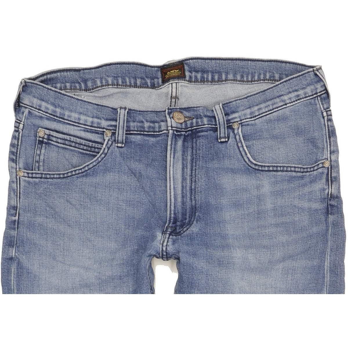 Lee Daren Men Blue Straight Slim Stretch Jeans W34 L34