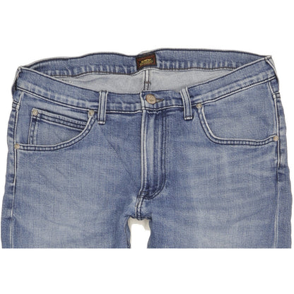 Lee Daren Men Blue Straight Slim Stretch Jeans W34 L34