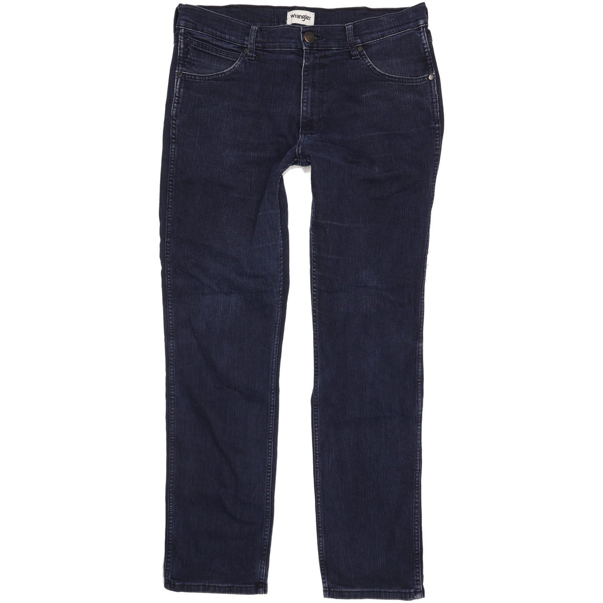 Wrangler Greensboro Men Blue Straight Regular Stretch Jeans W34 L32
