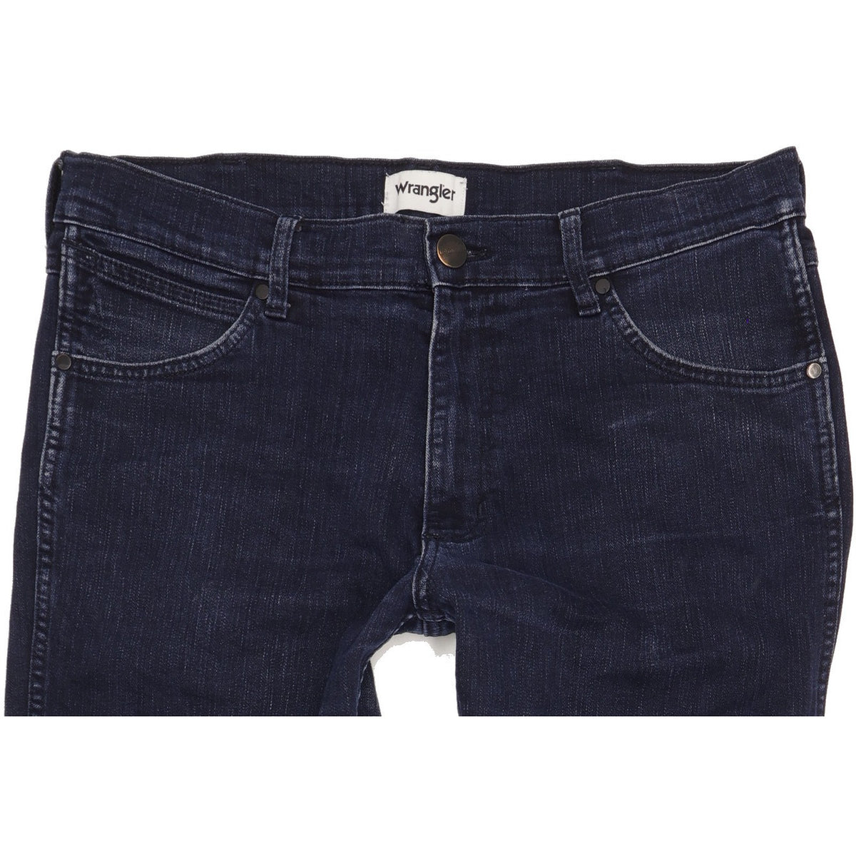 Wrangler Greensboro Men Blue Straight Regular Stretch Jeans W34 L32