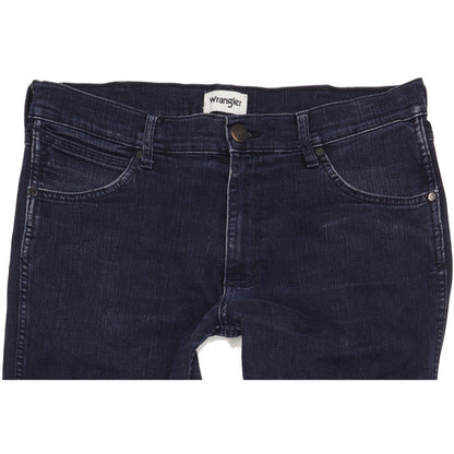 Wrangler Greensboro Men Blue Straight Regular Stretch Jeans W34 L32