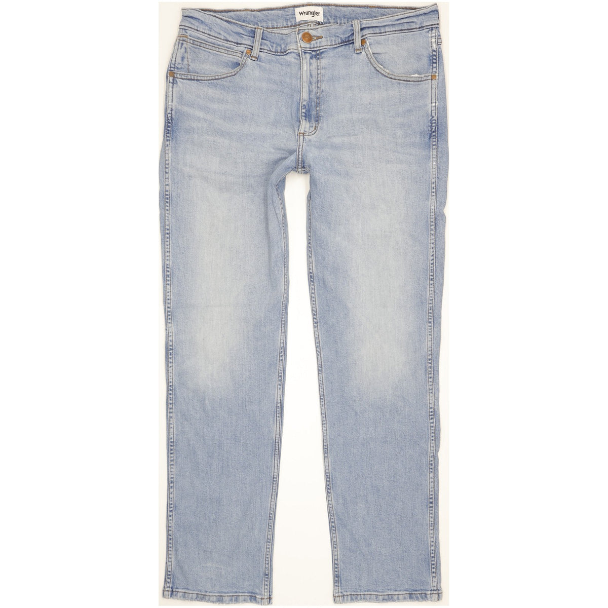 Wrangler Greensboro Men Blue Straight Regular Stretch Jeans W36 L32
