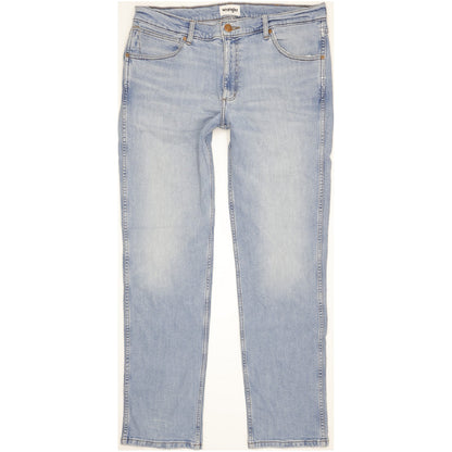 Wrangler Greensboro Men Blue Straight Regular Stretch Jeans W36 L32