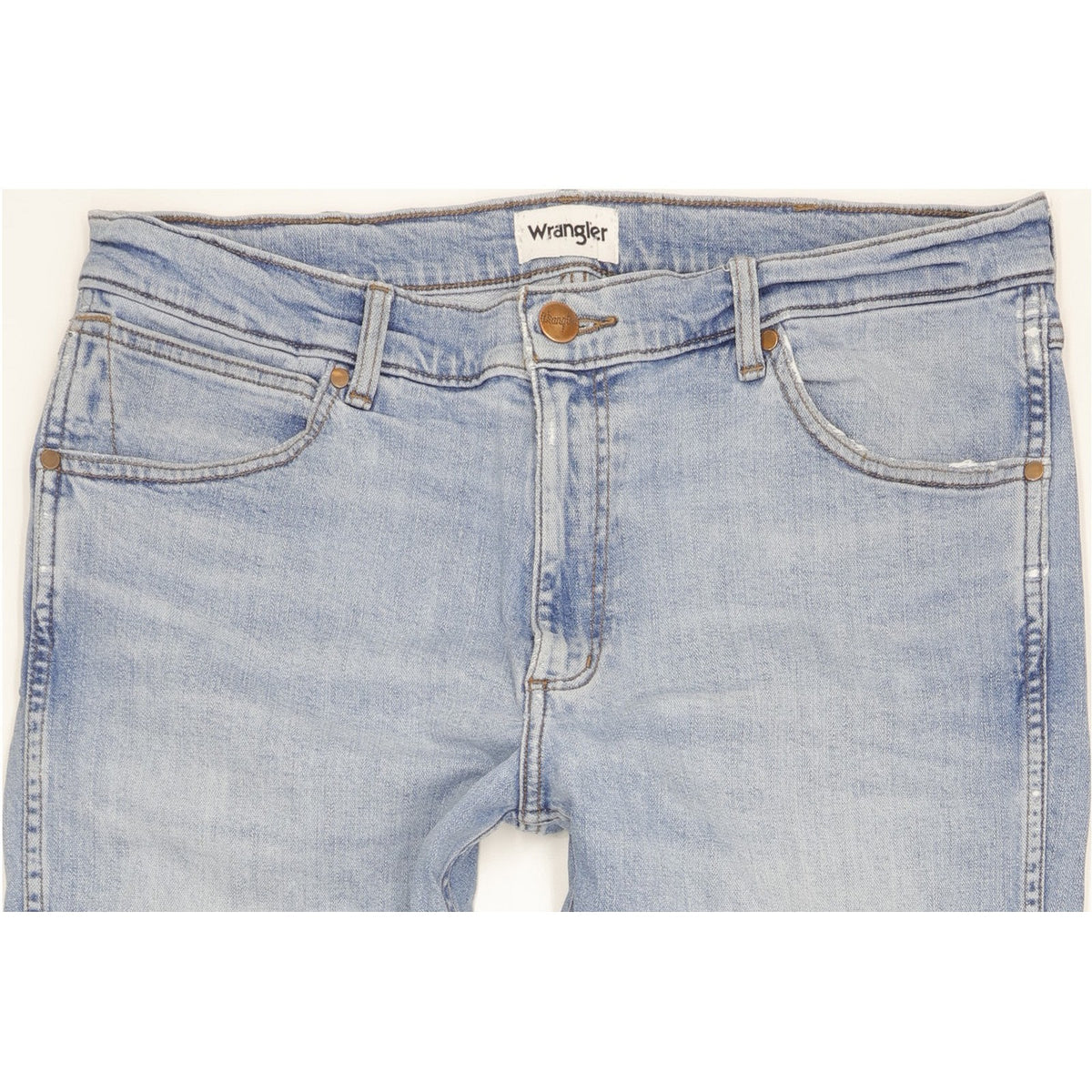 Wrangler Greensboro Men Blue Straight Regular Stretch Jeans W36 L32