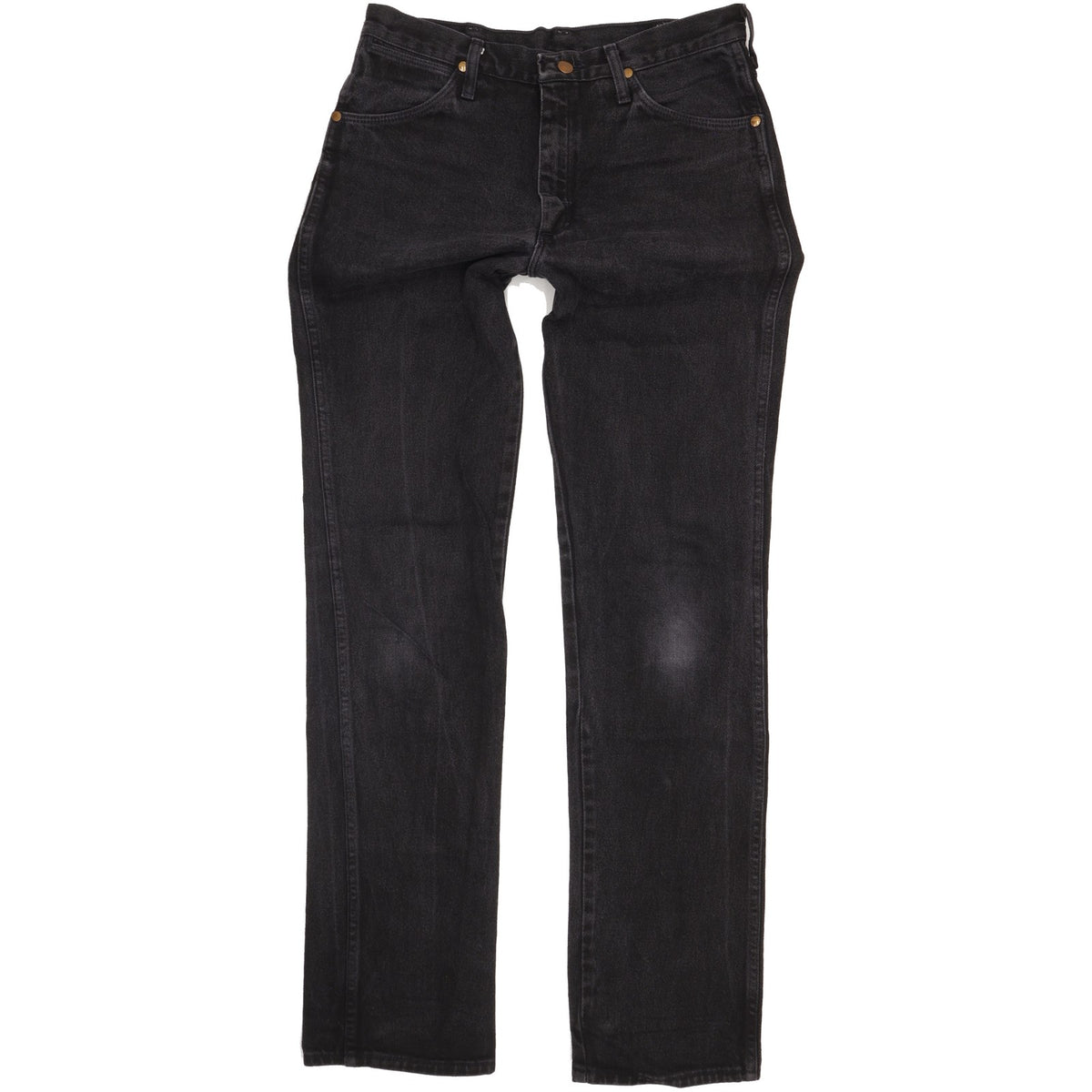 Wrangler Men Black Straight Regular Jeans W33 L35