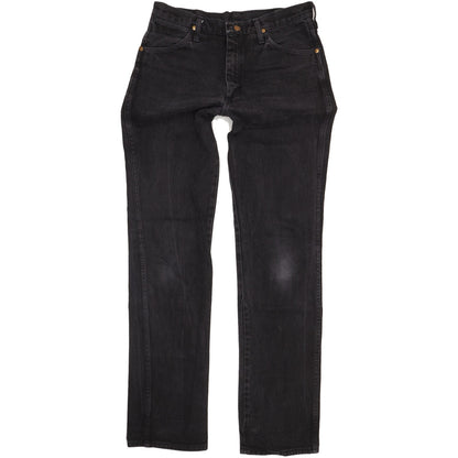 Wrangler Men Black Straight Regular Jeans W33 L35