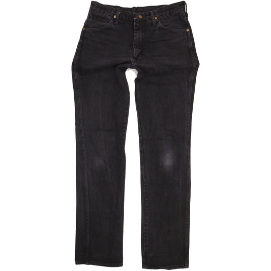Wrangler Men Black Straight Regular Jeans W33 L35