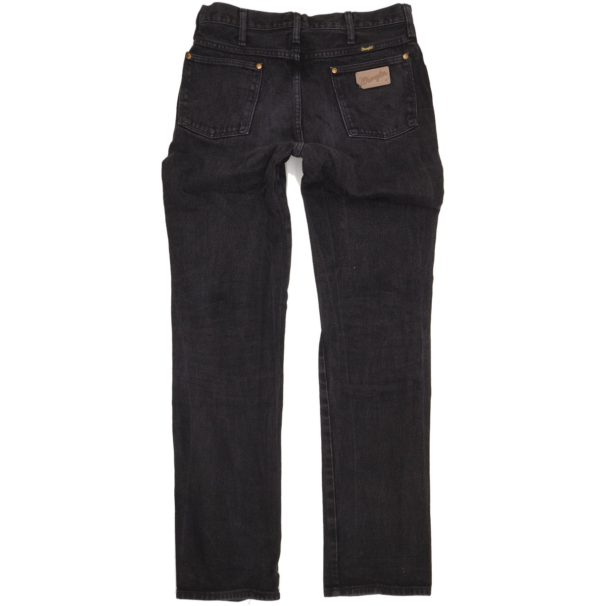 Wrangler Men Black Straight Regular Jeans W33 L35