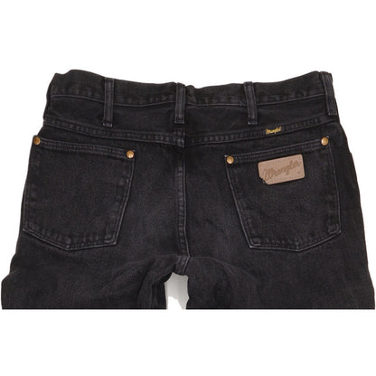 Wrangler Men Black Straight Regular Jeans W33 L35