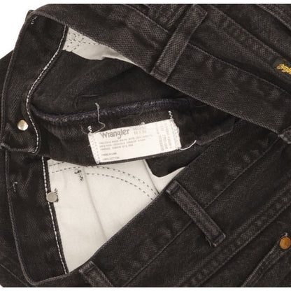 Wrangler Men Black Straight Regular Jeans W33 L35