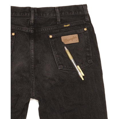 Wrangler Men Black Straight Regular Jeans W33 L35