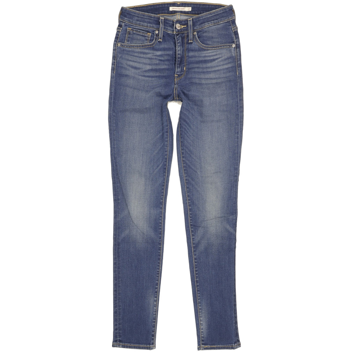 Levi's 721 Women Blue Skinny Slim Stretch Jeans W27 L31