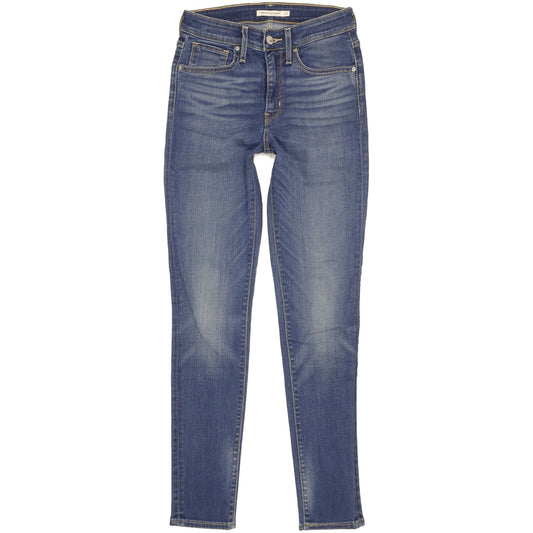 Levi's 721 Women Blue Skinny Slim Stretch Jeans W27 L31