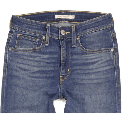 Levi's 721 Women Blue Skinny Slim Stretch Jeans W27 L31