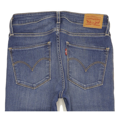 Levi's 721 Women Blue Skinny Slim Stretch Jeans W27 L31