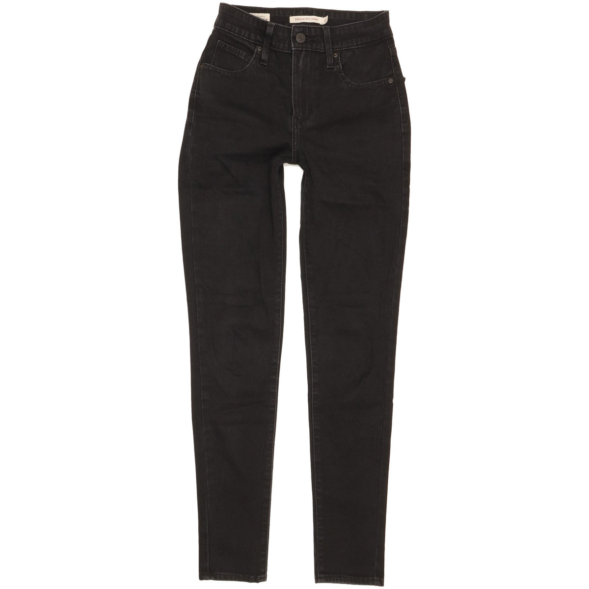 Levi's 721 Women Black Skinny Slim Stretch Jeans W23 L28