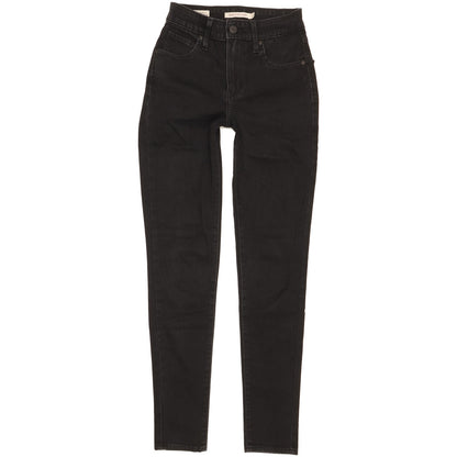 Levi's 721 Women Black Skinny Slim Stretch Jeans W23 L28